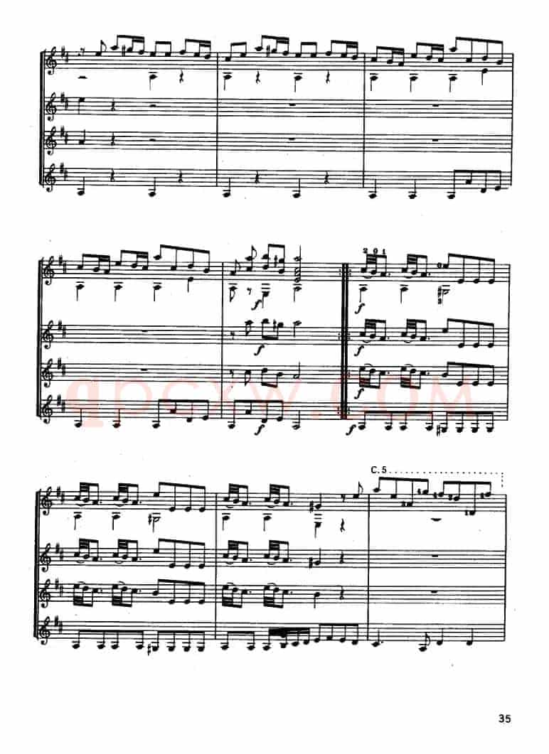 D大调协奏曲（古典吉他三重奏）