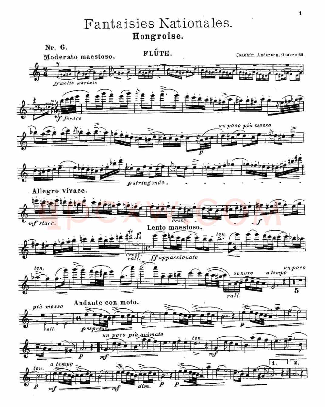 Fantaisies nationales. Hongrois.（Op.59 No.6）