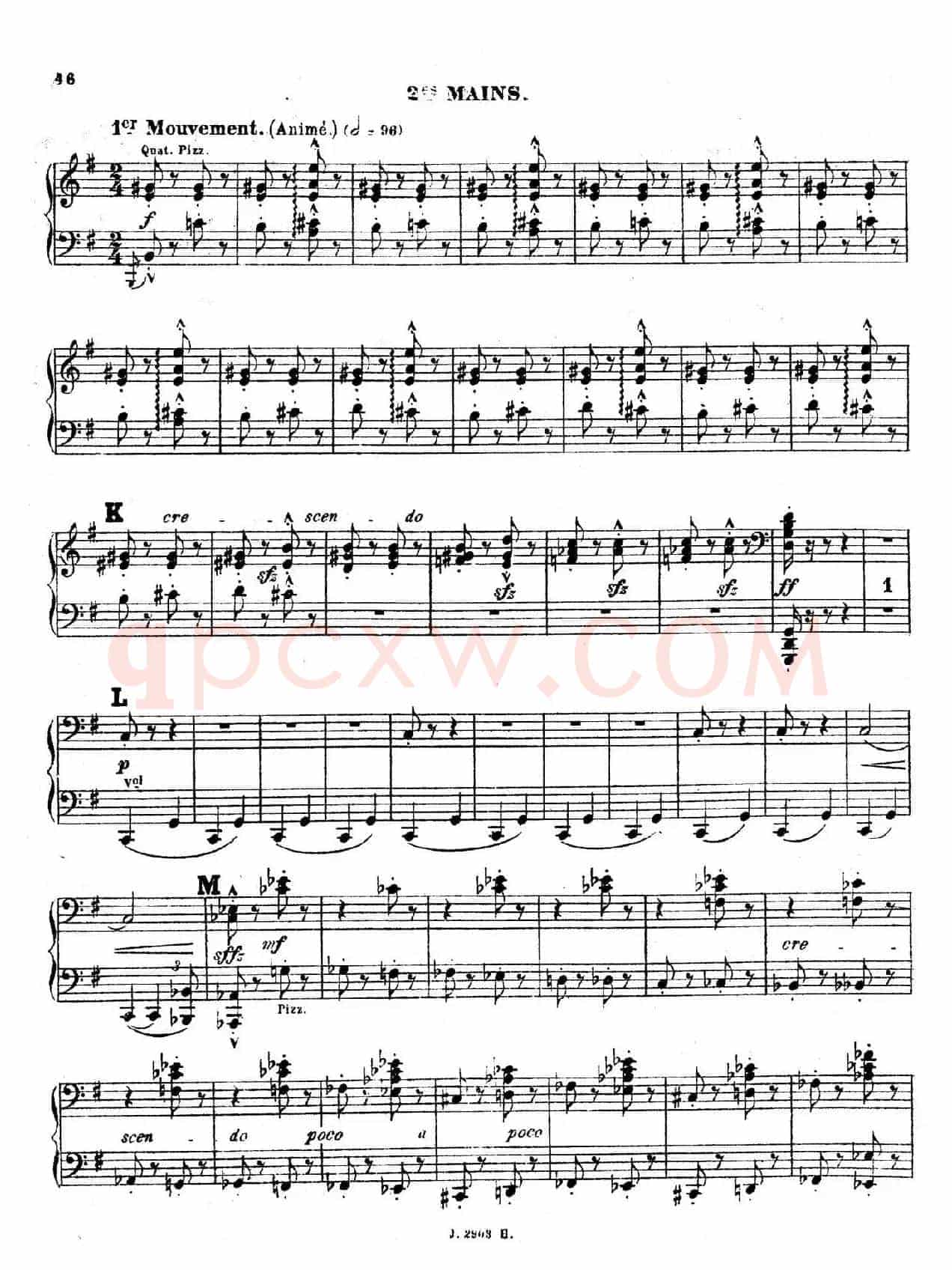 Symphony on a French Mountain Air Op.25(法国山歌交响曲·双钢琴·Ⅲ)