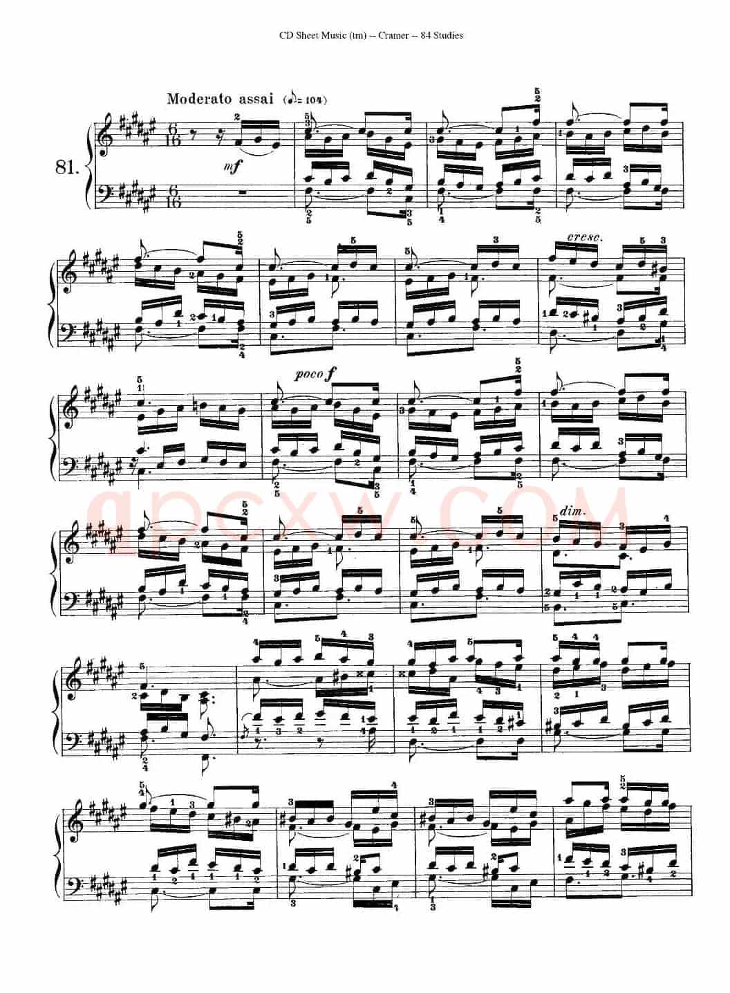 Cramer - 84 exercices（81—84）（克拉莫84首钢琴练习曲）
