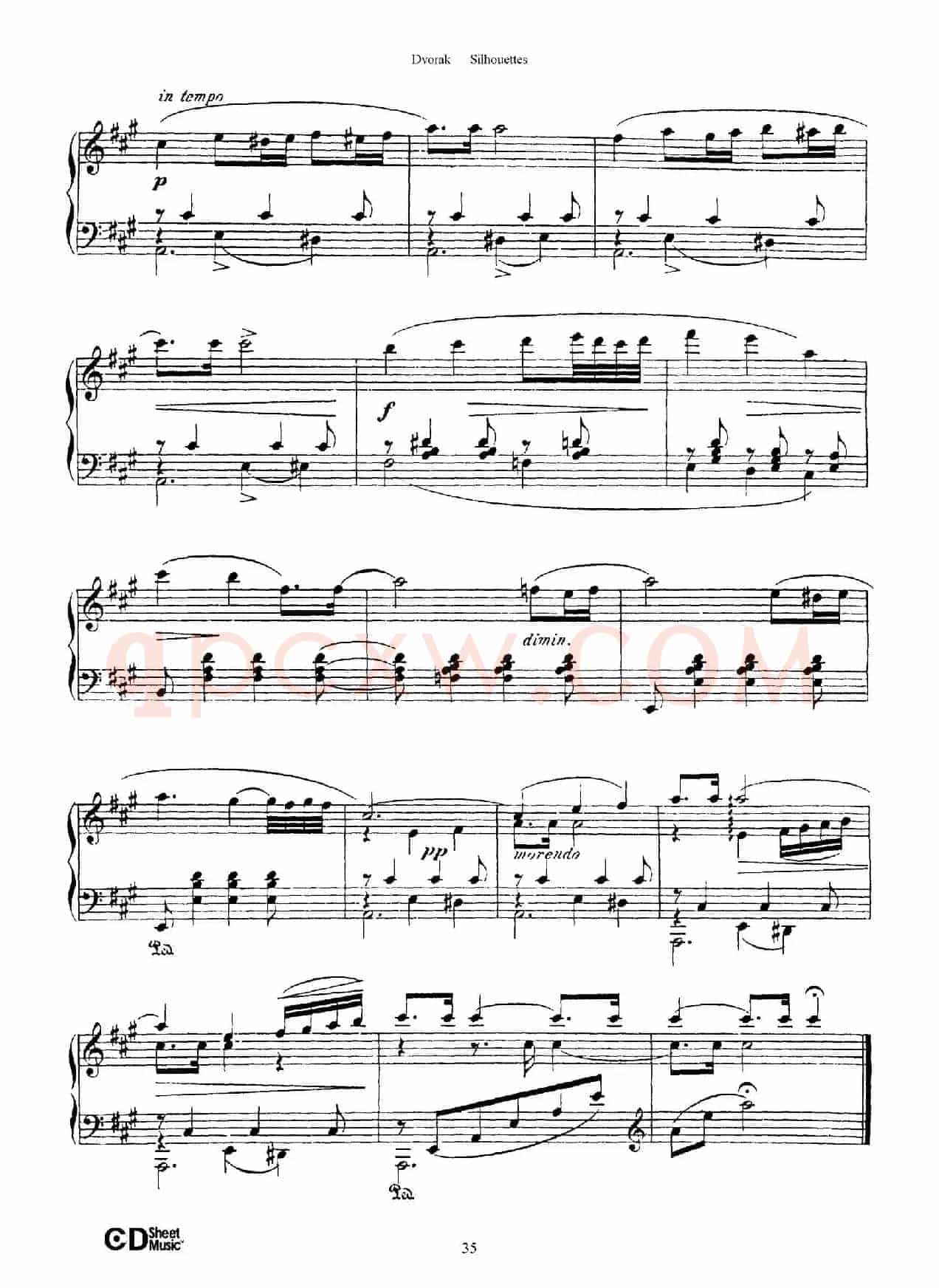 12 Silhouettes Op.8（12首剪影·11）
