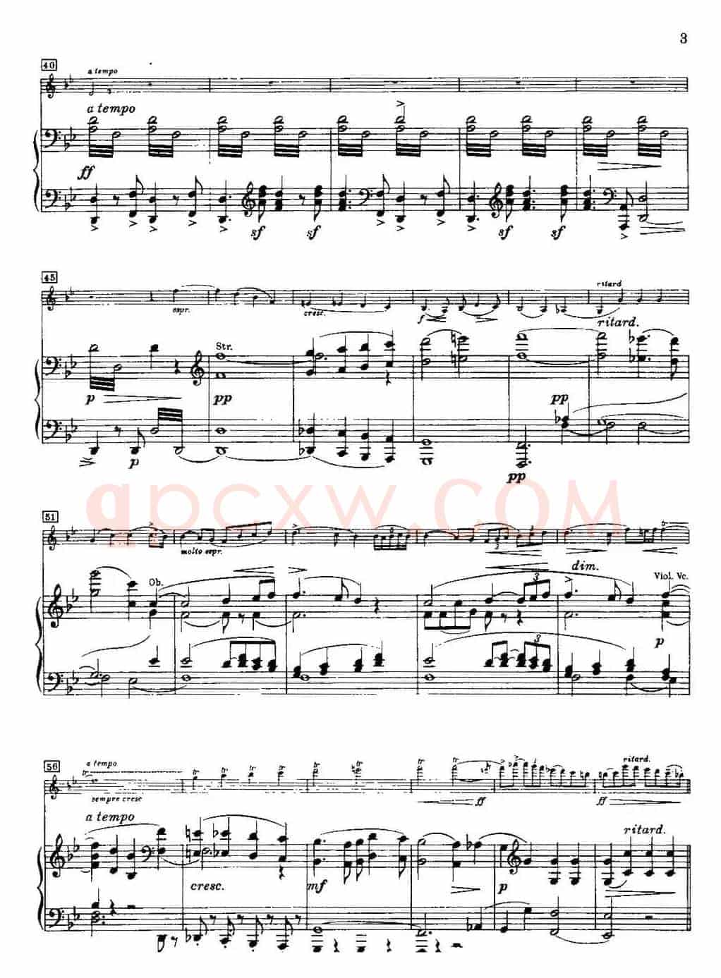 g小调小提琴协奏曲Op.26（I、Vorspiel、小提琴+钢琴伴奏）