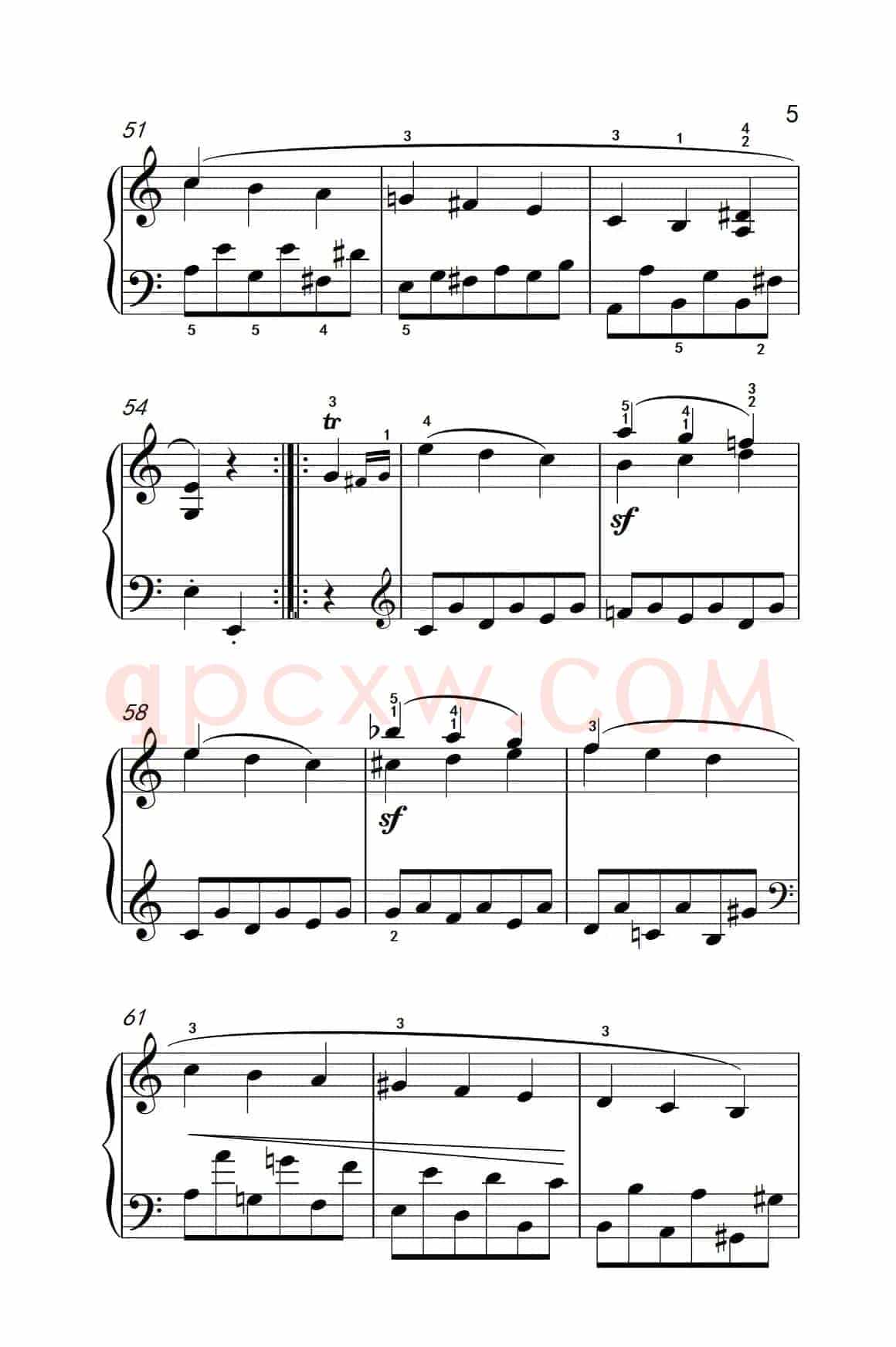 奏鸣曲 Opus 2 Nr.2 第三乐章（贝多芬奏鸣曲集 1）