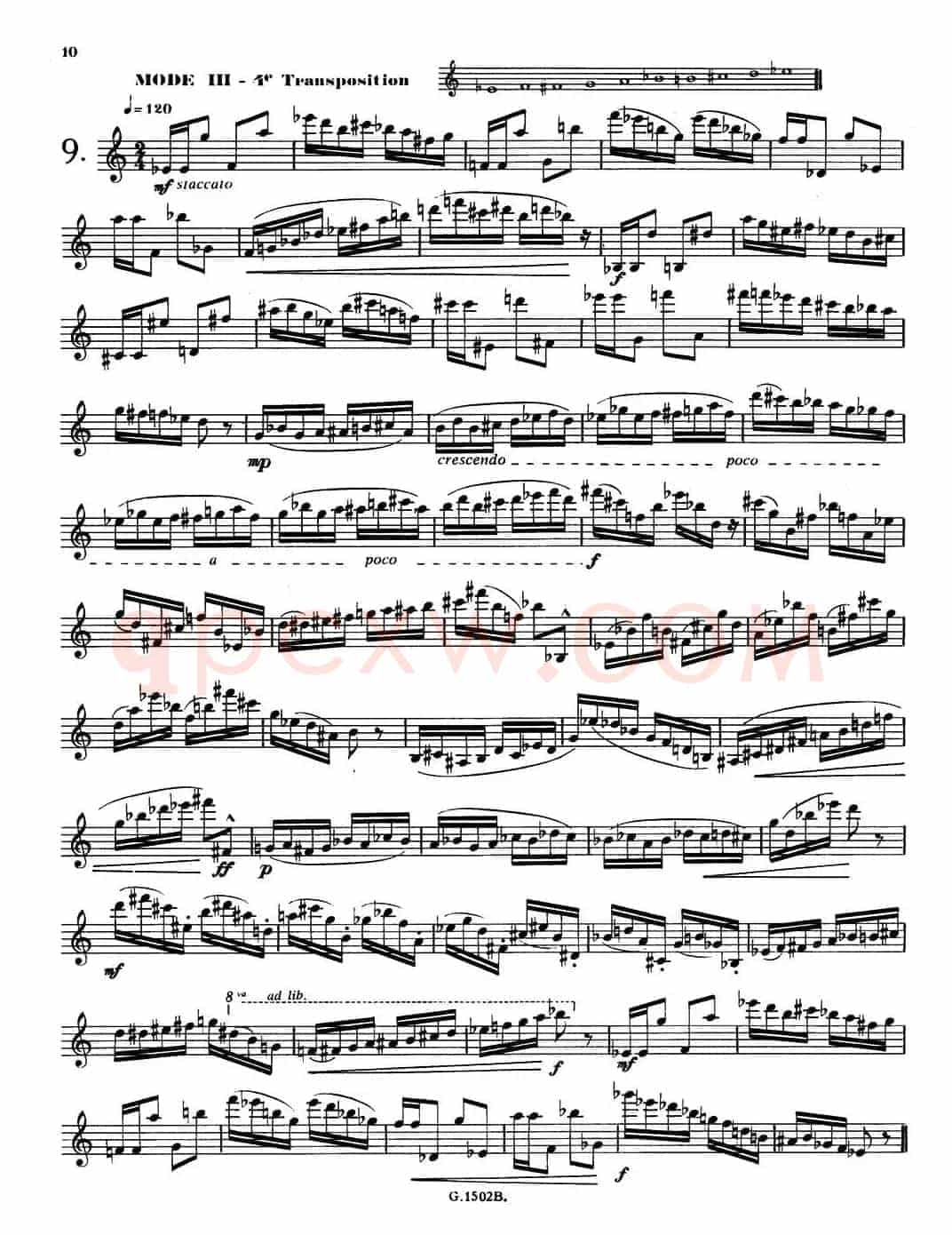 拉库尔萨克斯管练习曲28首（6—10）