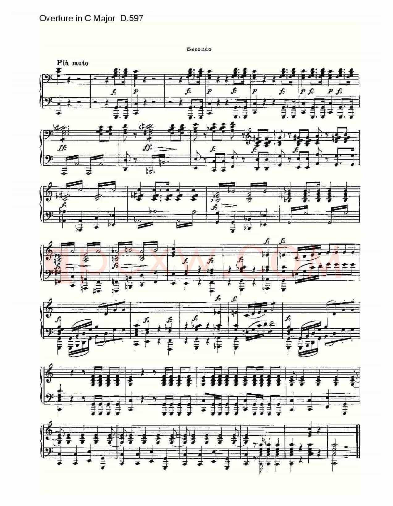 Overture in C Major D.597(C大调序曲 D.597)