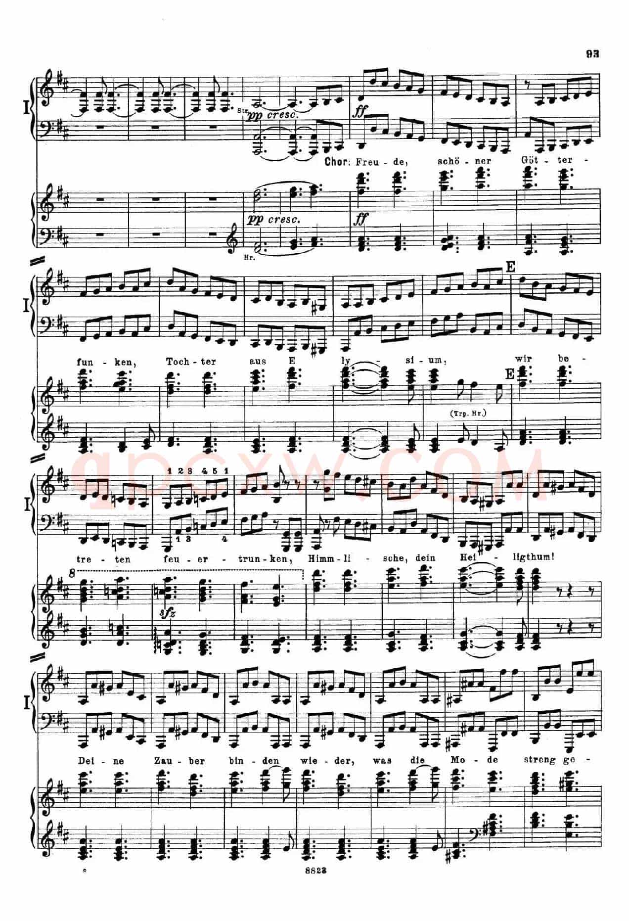 d小调第九交响曲 Op.125(双钢琴P93——102)