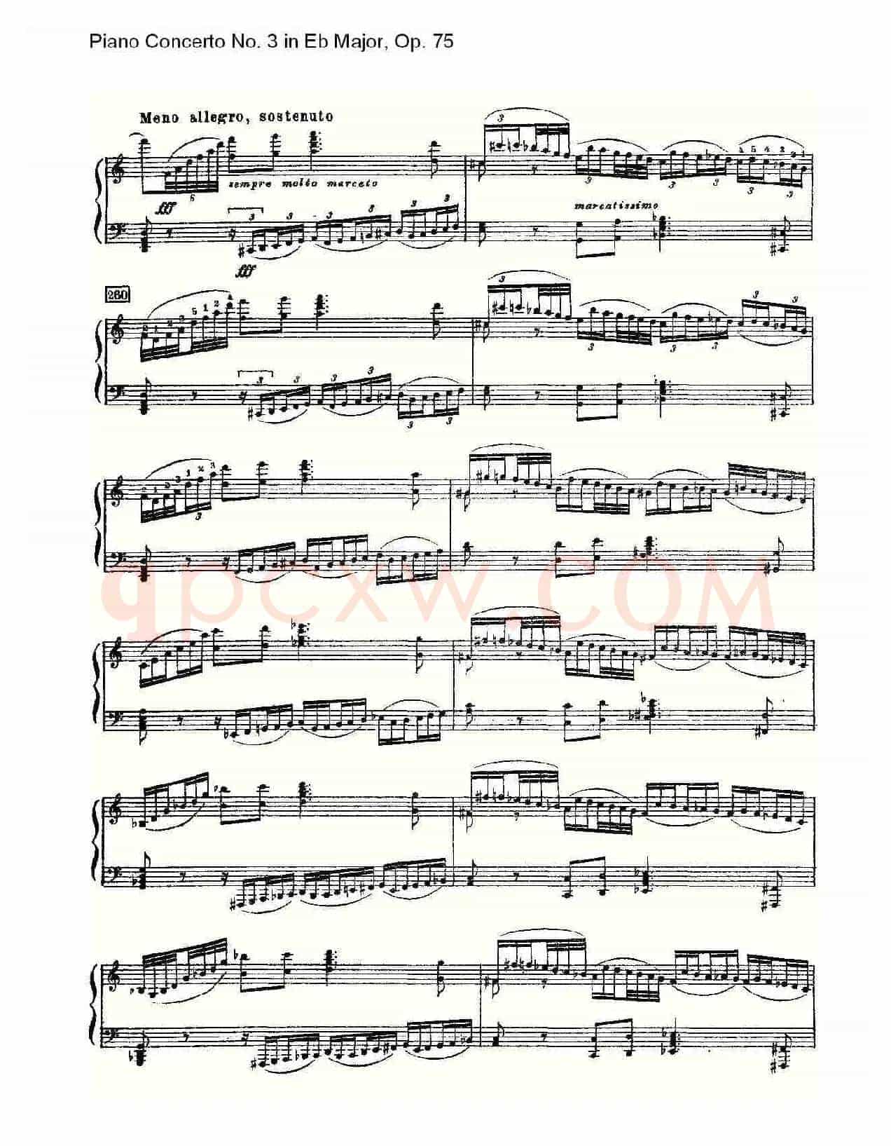 Piano Concerto No.3 in Eb Major, Op.75(Eb大调第三钢琴协奏)