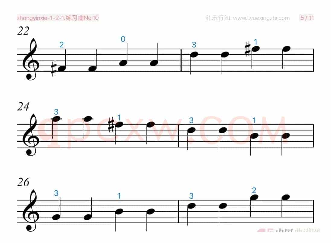 练习曲No.10（小提琴）