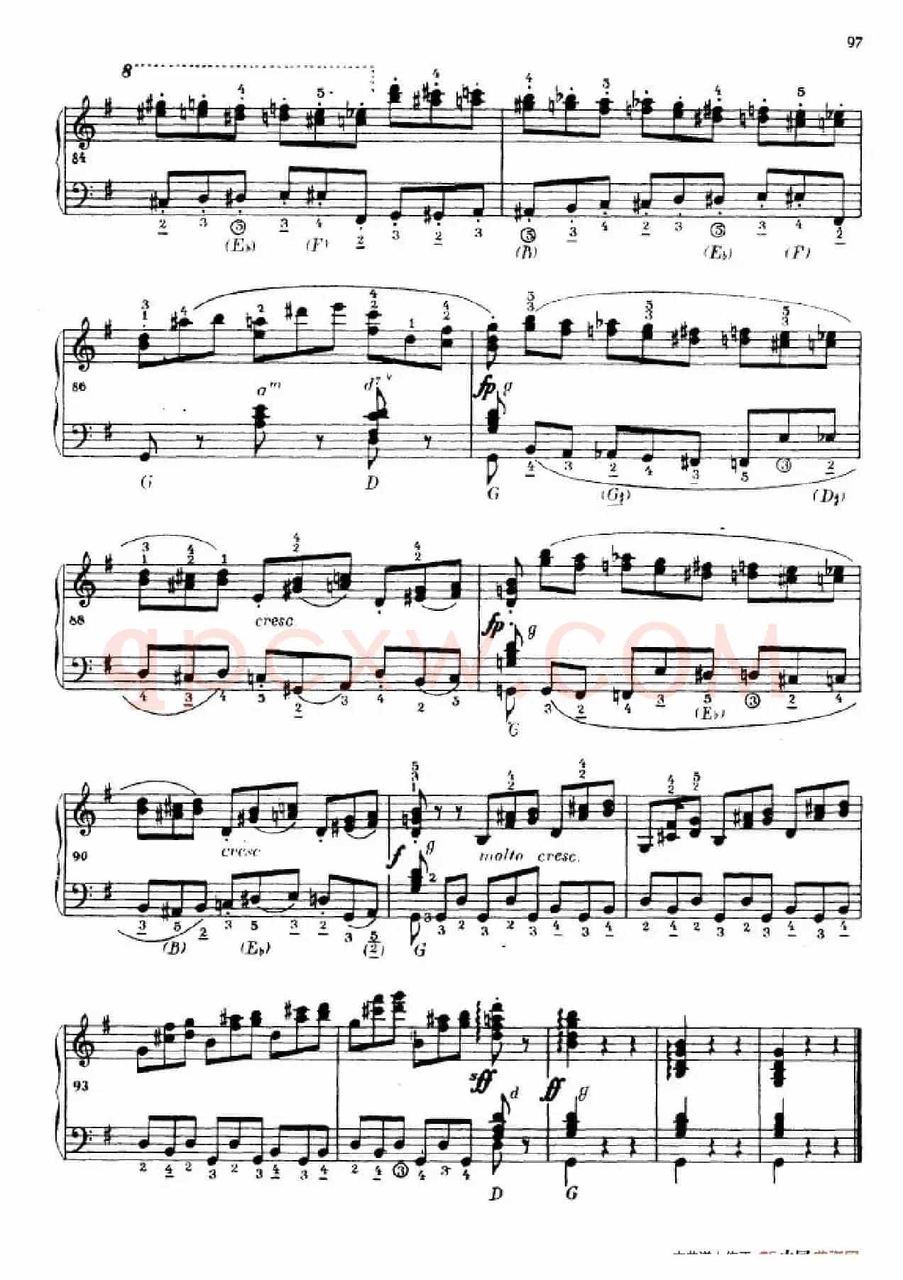 《车尔尼手风琴练习曲集》第Ⅳ册（第18首）