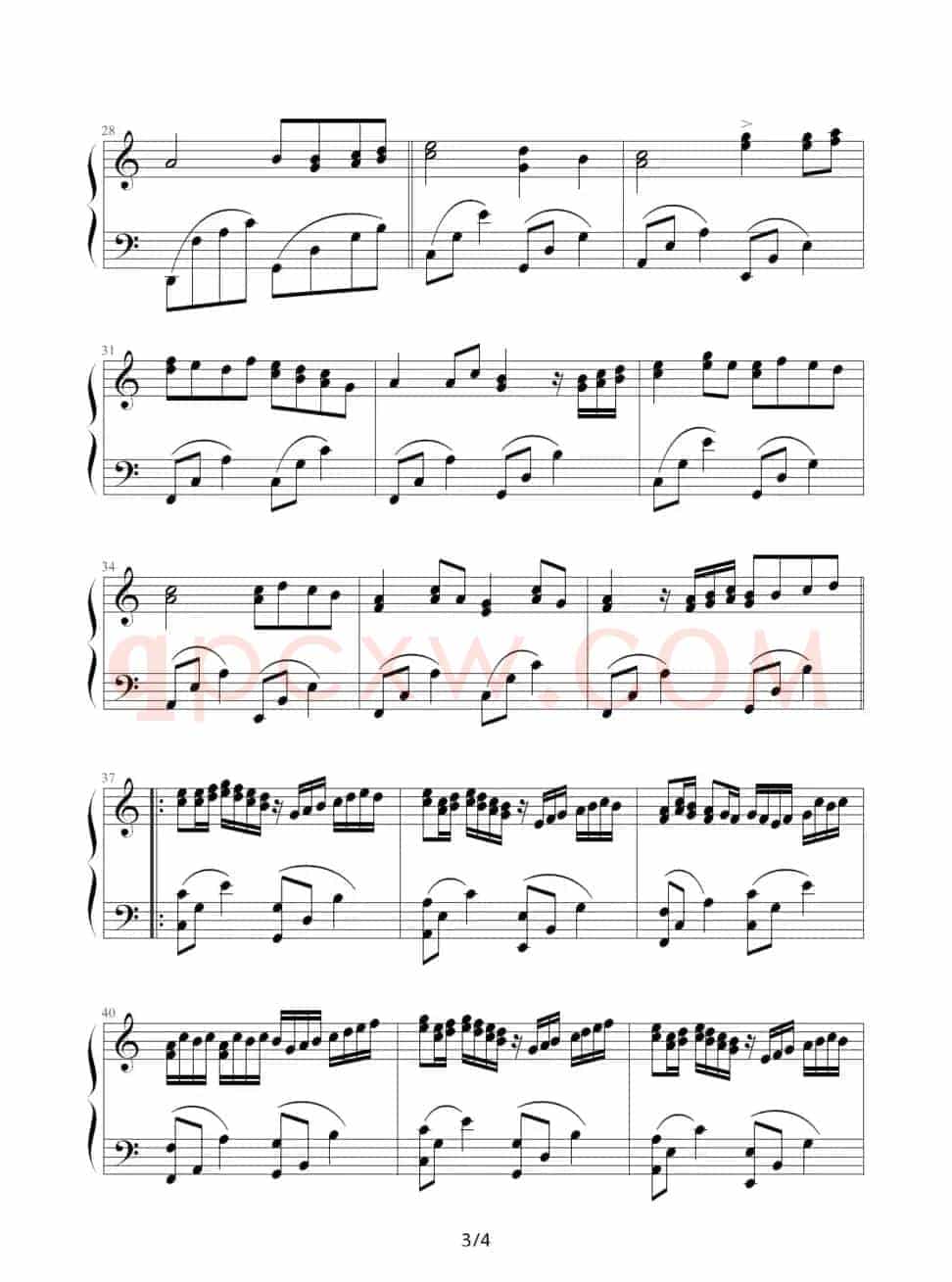 Canon (with piano)（《我的野蛮女友》中的完整版）