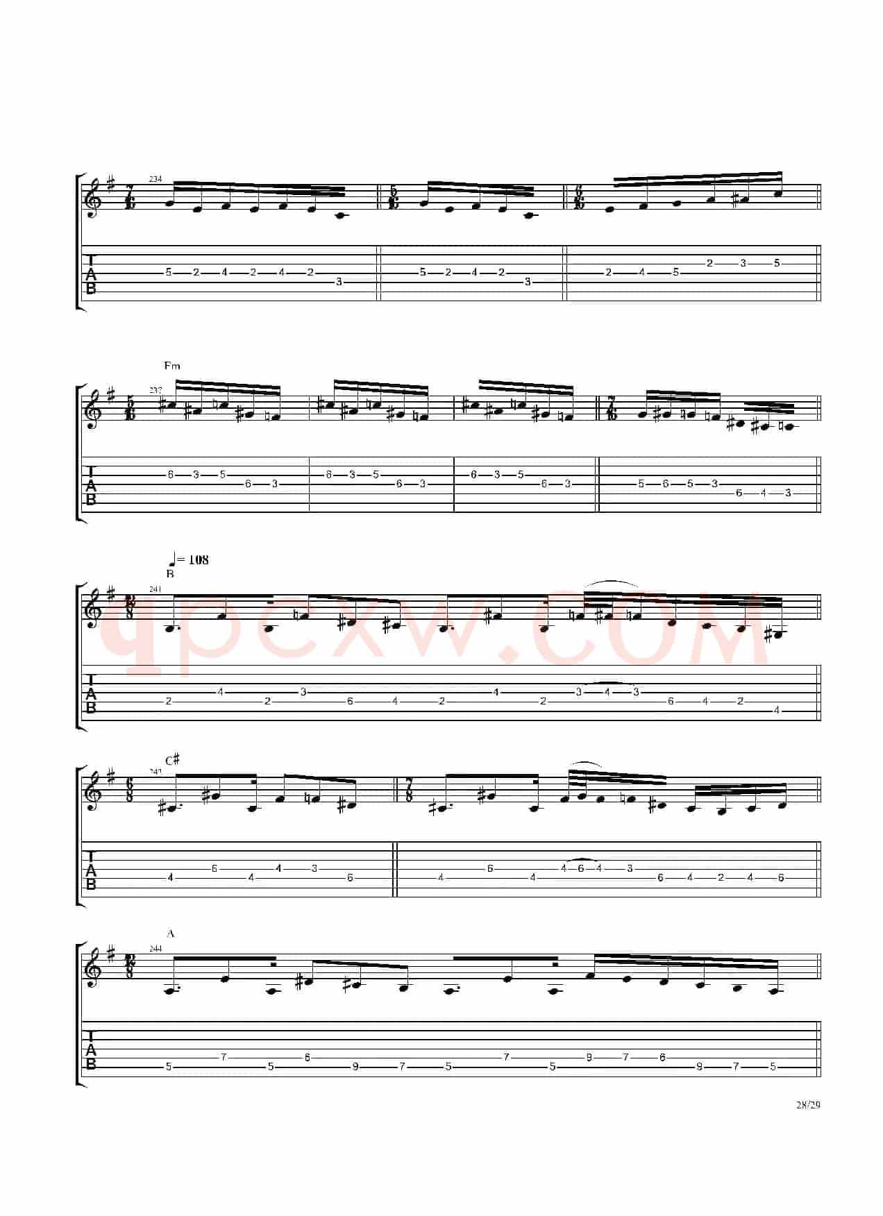 The Dance Of Eternity（吉他独奏）
