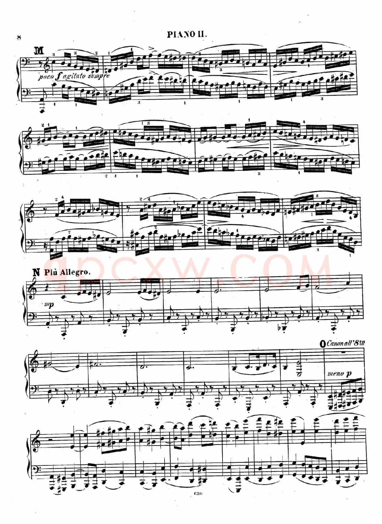 Chaconne for 2 Pianos Op.150(双钢琴第二钢琴)