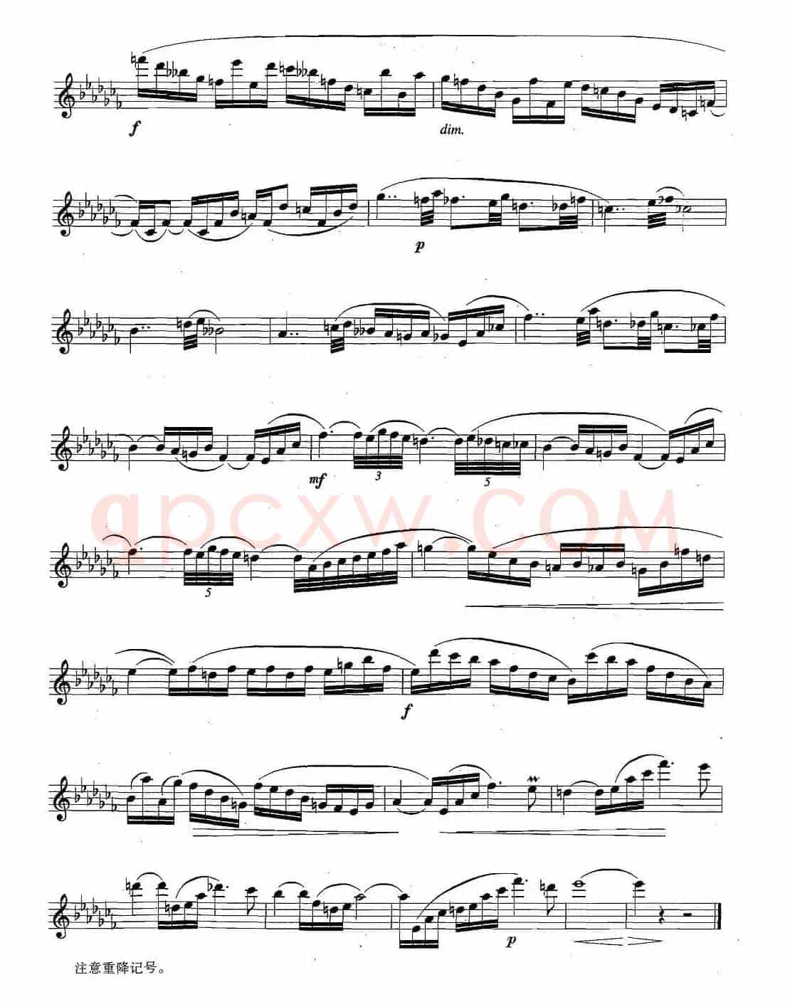 萨克斯练习曲合集（5—22）降C大调练习