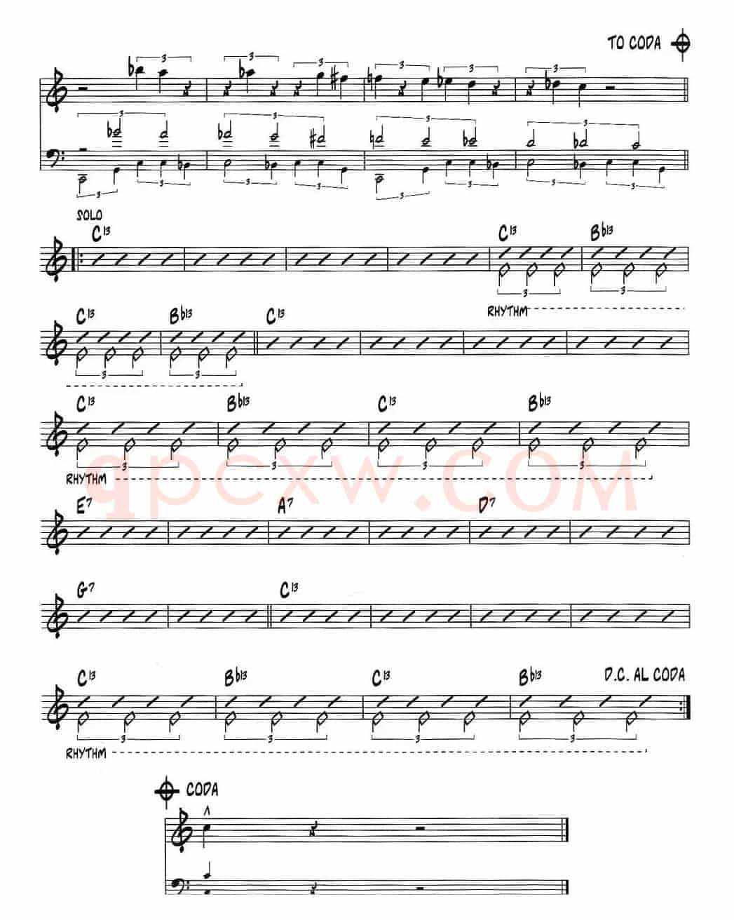THE BRIDGE（jazz系列萨克斯谱）