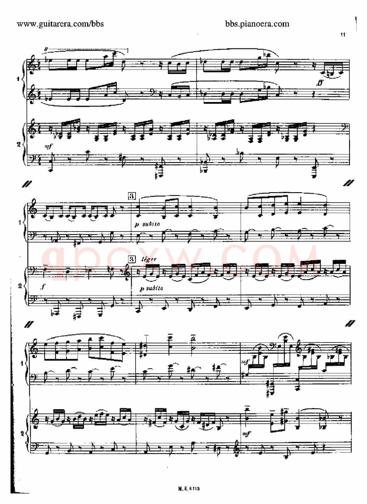 Sonata for Two Pianos(双钢琴奏鸣曲)