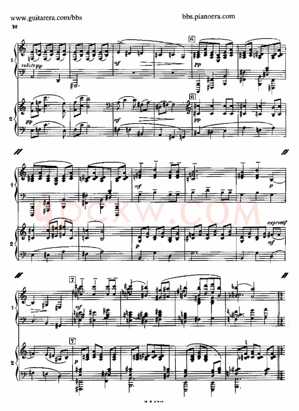 Sonata for Two Pianos(双钢琴奏鸣曲)