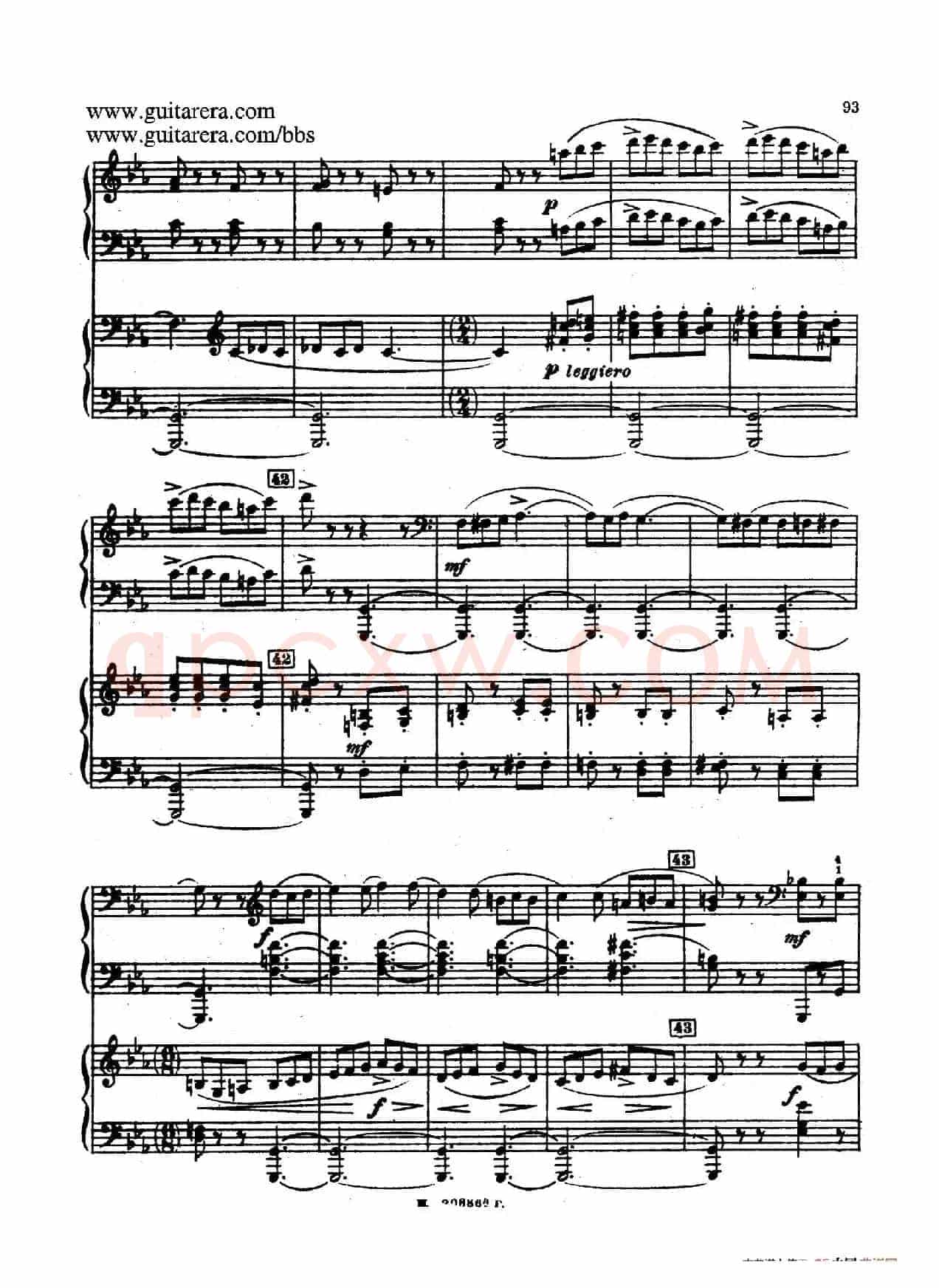 第二双钢琴组曲 Suite for Two Pianos No.2 Op.17(4. 塔兰泰拉舞曲 Tarantella)