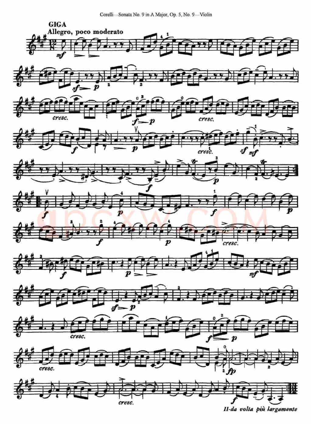 Sonata No.9 in A Major Op.5 No.9