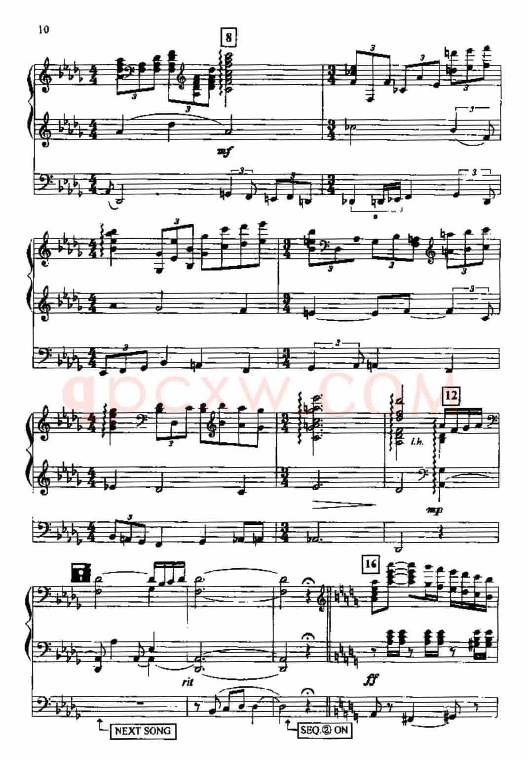 帕格尼尼主题狂想曲（双排键电子琴）