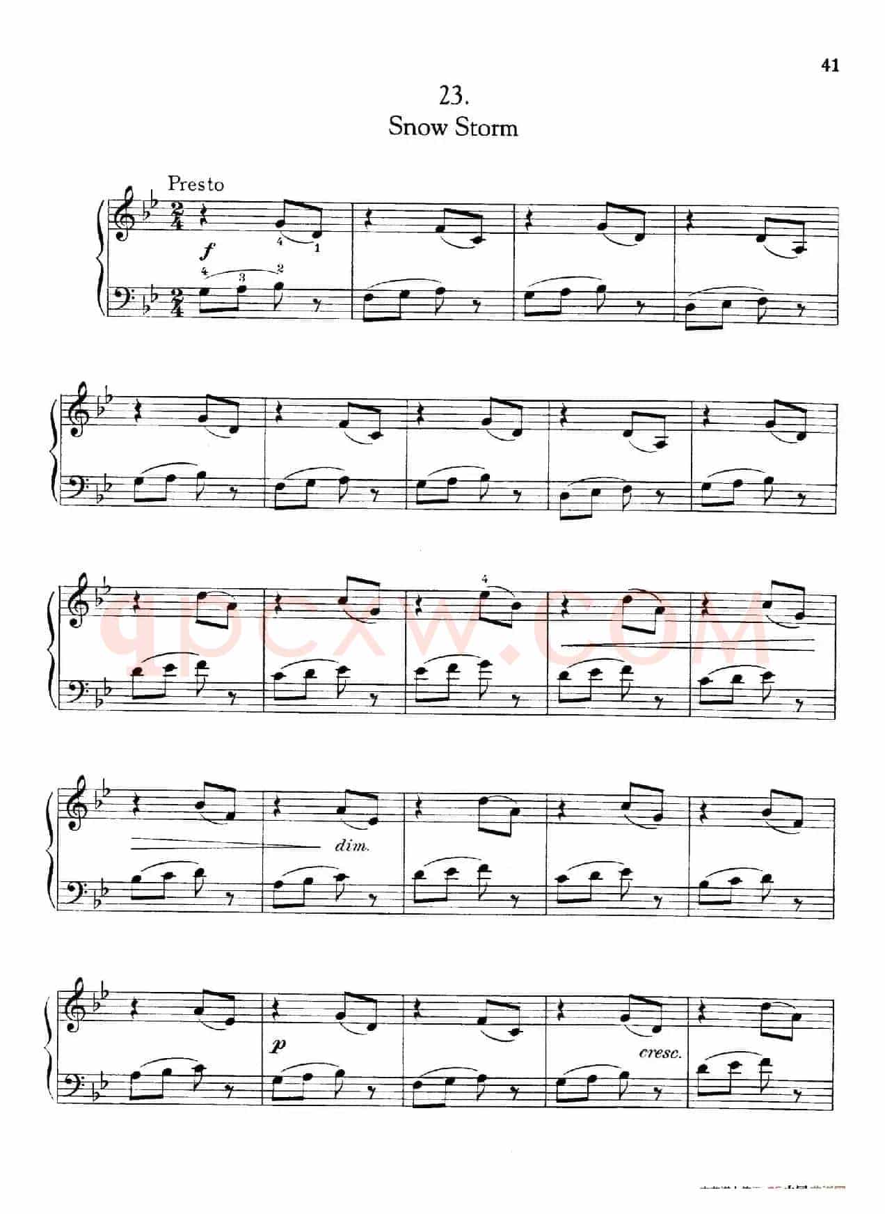 Thirty Pieces For Children Op.27（30首儿童钢琴曲 21—25）
