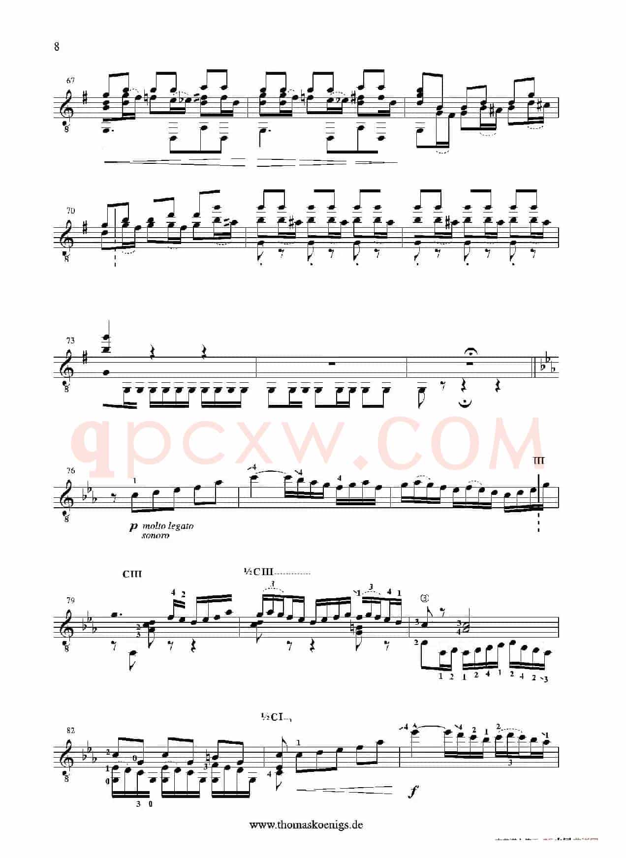 Sevilla(No.3 der Suite espanola op.47)（古典吉他）