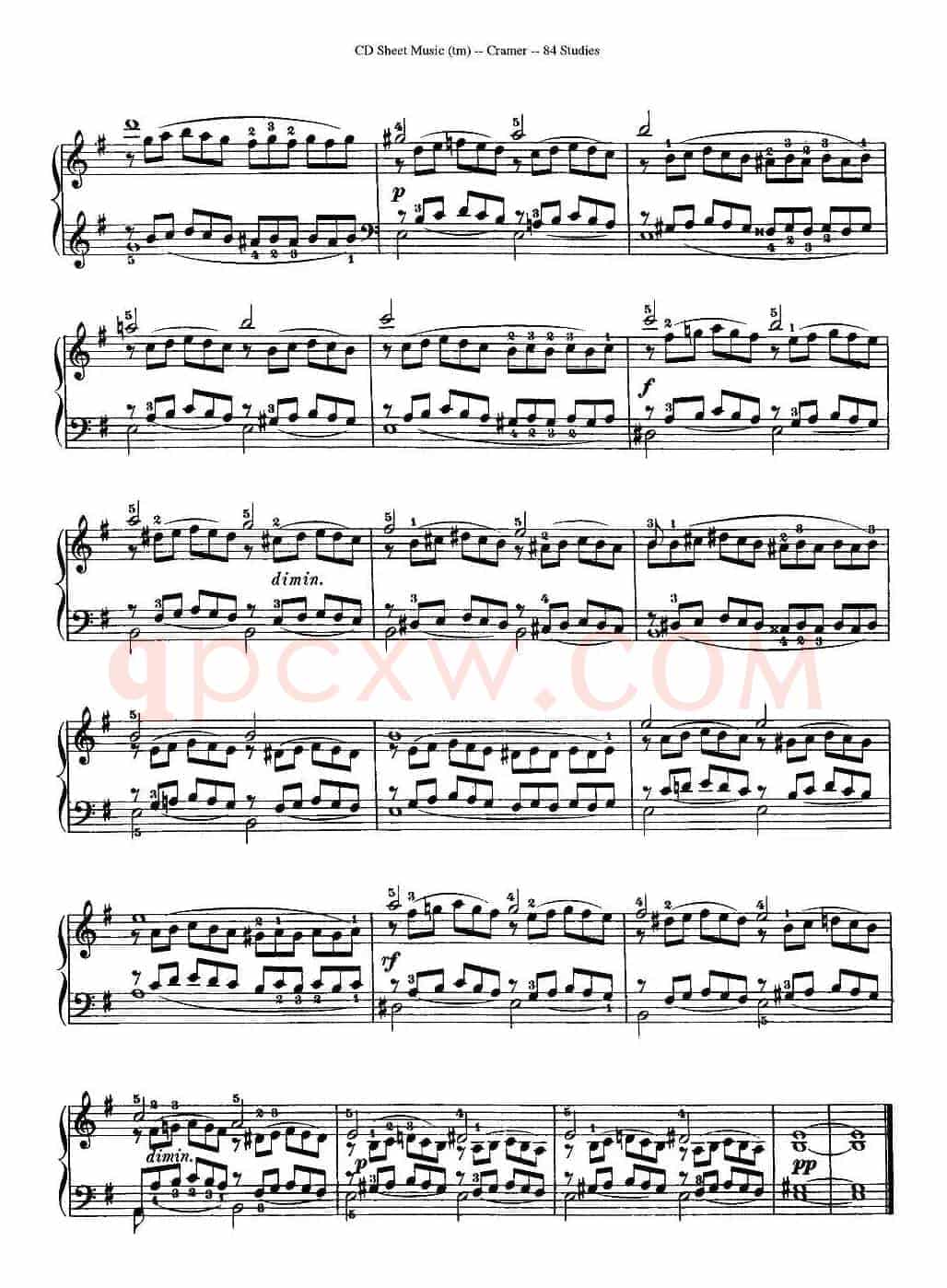 Cramer - 84 exercices（16—20）（克拉莫84首钢琴练习曲）