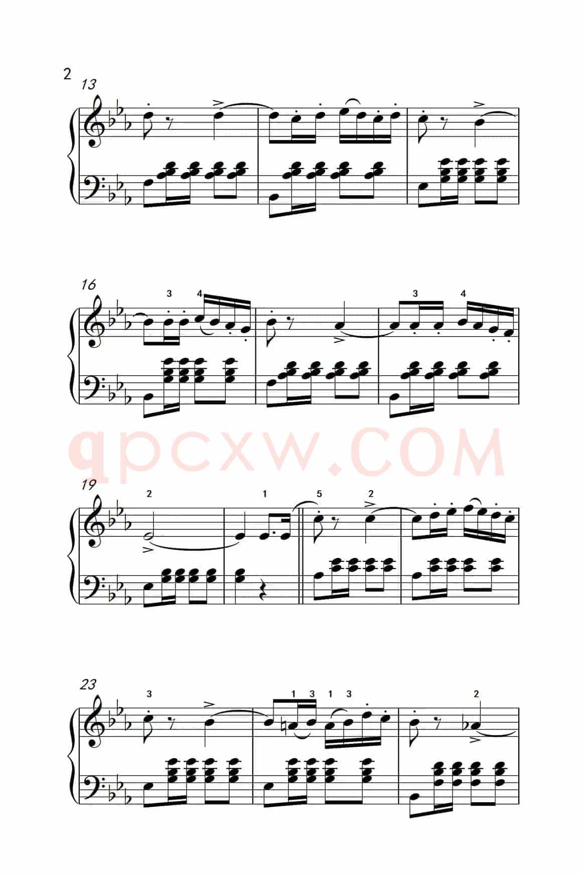 那波里舞曲（老年大学 钢琴教程 3）
