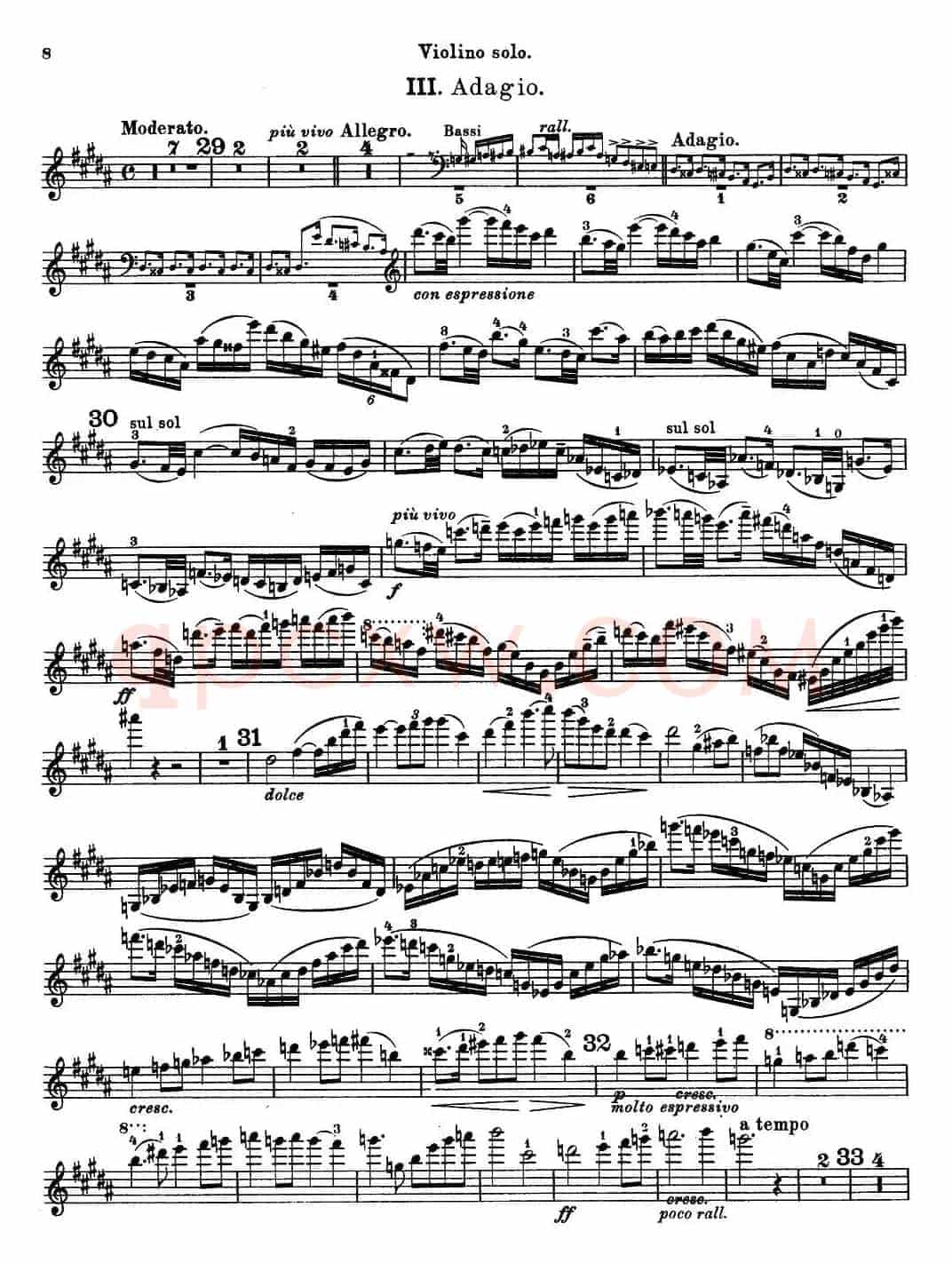 第3号小提琴协奏曲 Op.99（violin concerto no.3）