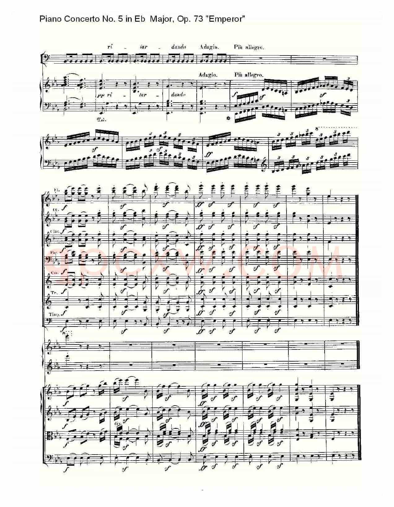 Eb大调钢琴第五协奏曲 Op.73“皇帝”第三乐章