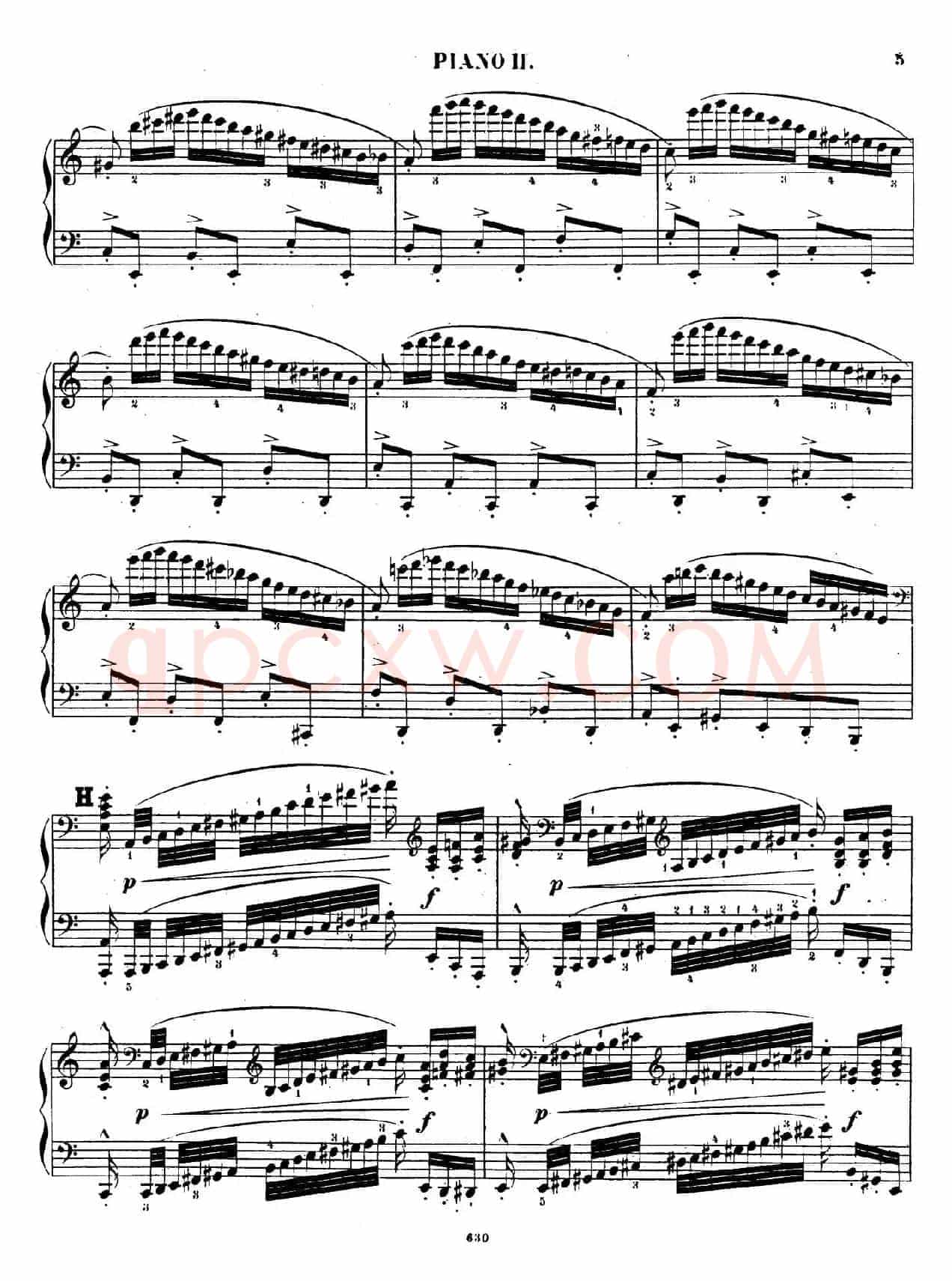Chaconne for 2 Pianos Op.150(双钢琴第二钢琴)