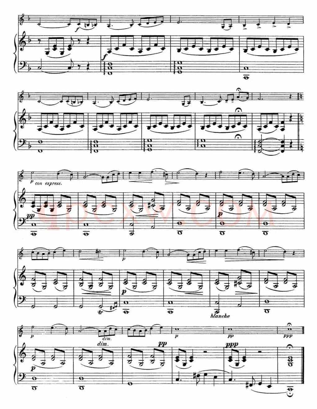 25首小提琴曲合集：Reverie.（ANTON GILIS. Op.50，No.1）（小提琴+钢琴伴奏）