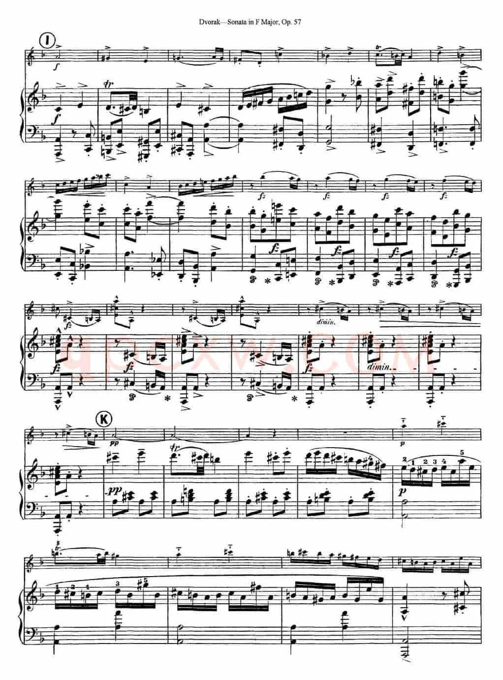 Violin Sonata Op.57（小提琴+钢琴伴奏）