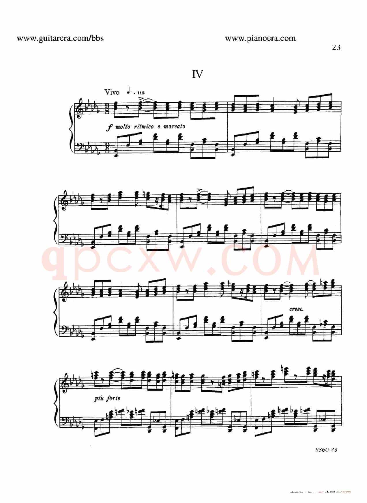 Fourth Piano Sonata S.360(第四钢琴奏鸣曲)