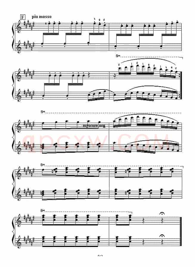 西班牙舞曲（四手联弹之一）