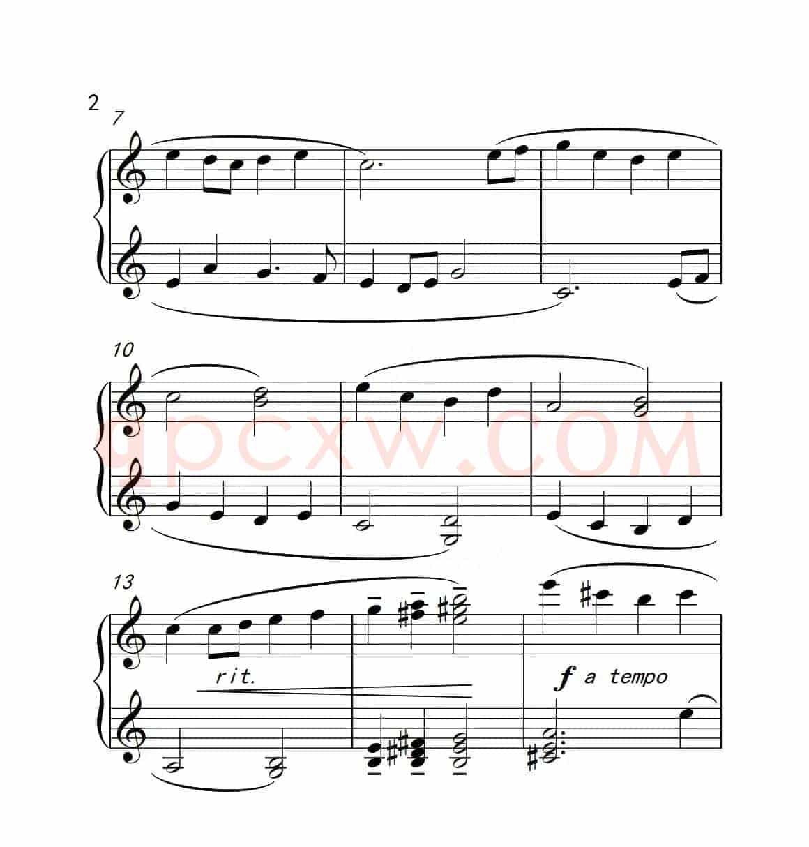第三级 草地又绿了（中国音乐学院钢琴考级作品1~6级）