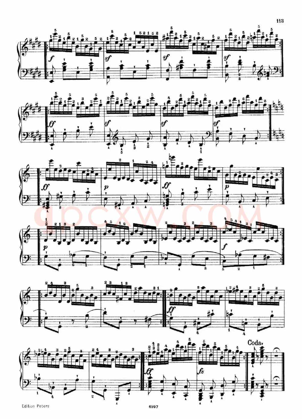 School of the Virtuoso Op.365(60首钢琴高级练习曲·48)
