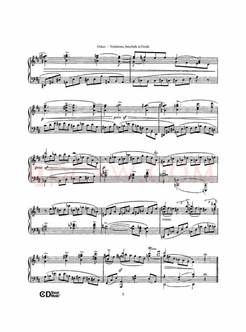 Variations, Interlude & Finale on theme de Rameau(拉摩主题变奏曲、间奏曲和终曲·第一部分)