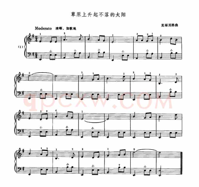 草原上升起不落的太阳
