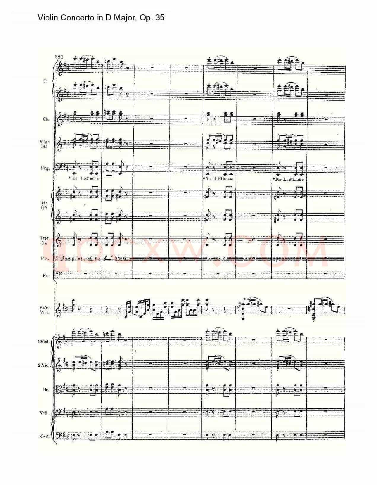 D大调小提琴协奏曲, Op.35第三乐章（二）