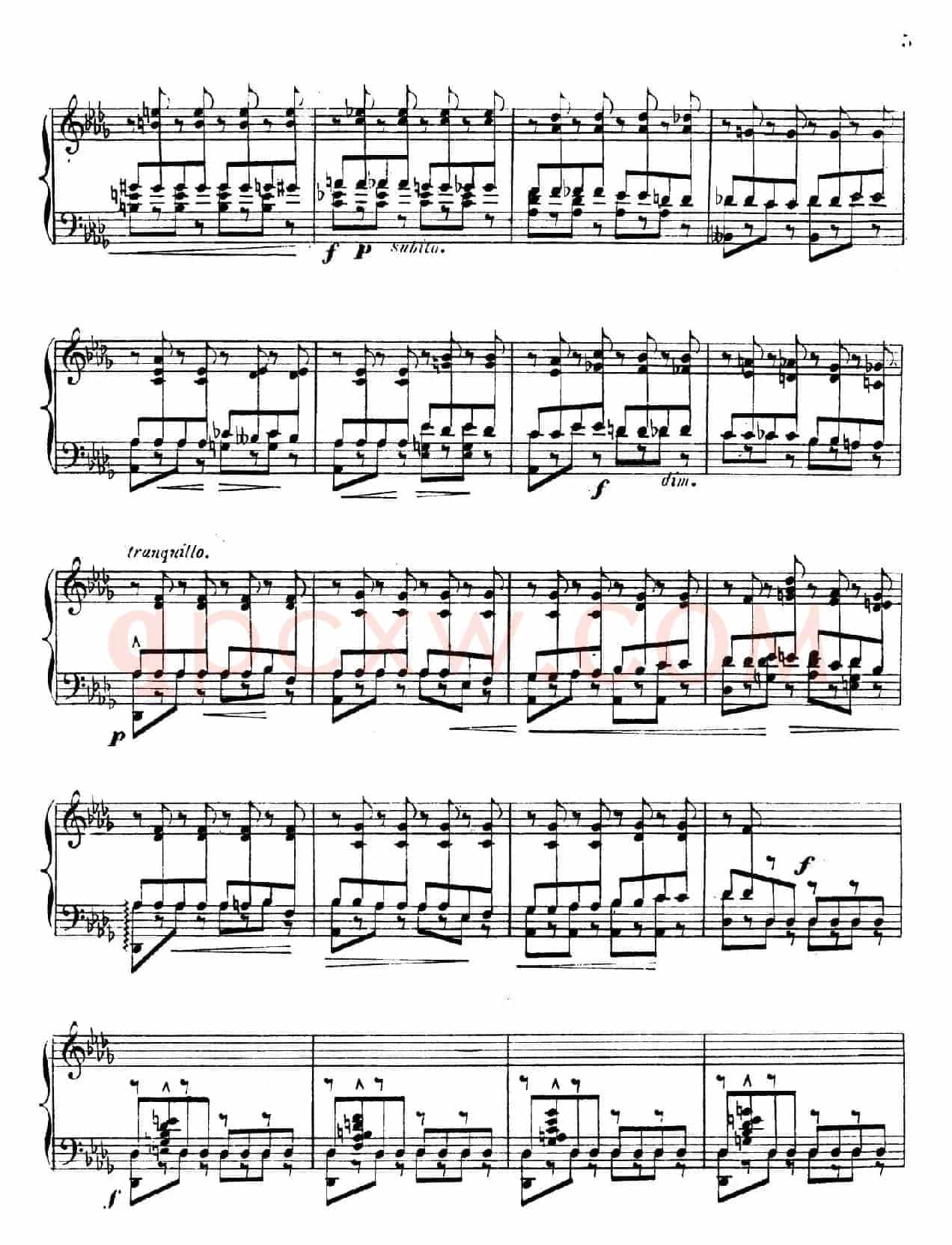 Grande Etude de Concert Tremolo Op.58(音乐会练习曲“震音”)