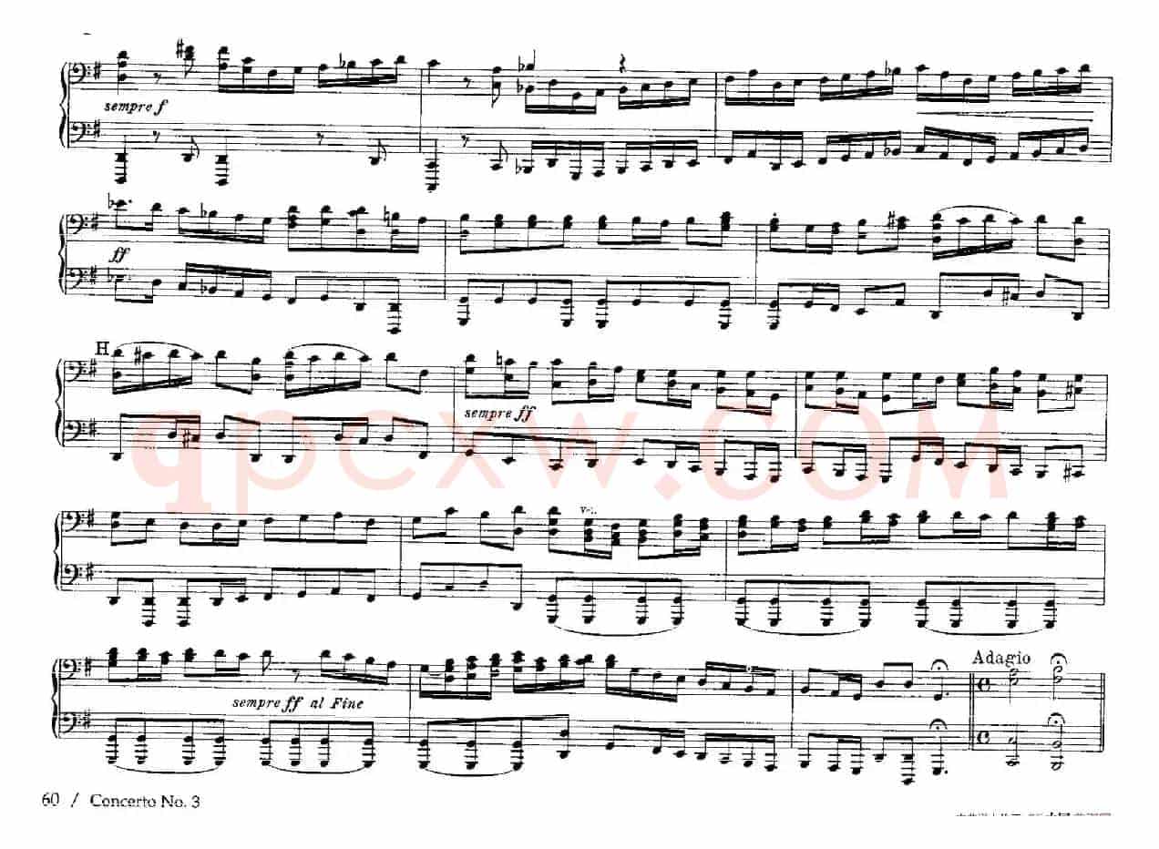 Brandenburg Concerto No.3 in G Major BWV.1048（G大调第三勃兰登堡协奏曲·四手联弹版）