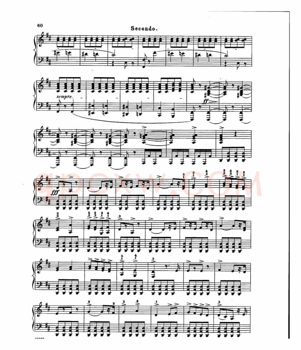 L'Arlesienne Suite No·2(阿莱城姑娘·第二组曲·四手联弹)