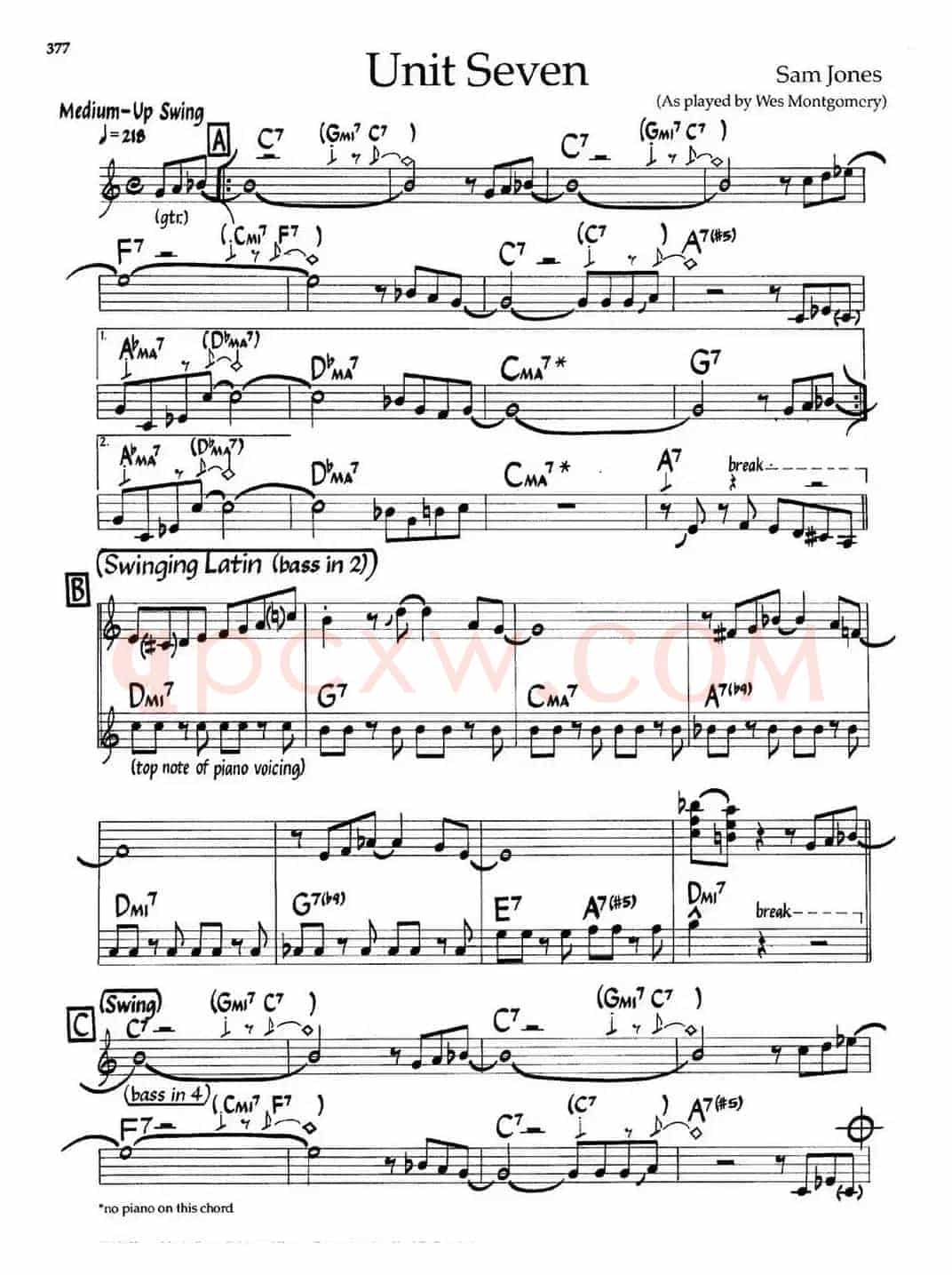 Unit Seven（爵士钢琴曲）