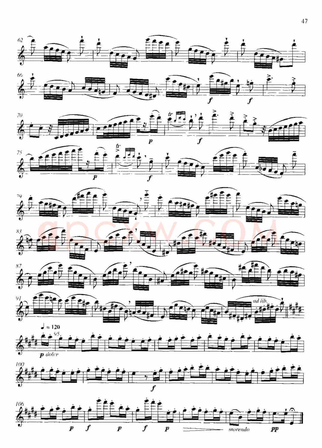 第二单元 中高级练习：断奏练习（乐曲部分：随想曲第九号）