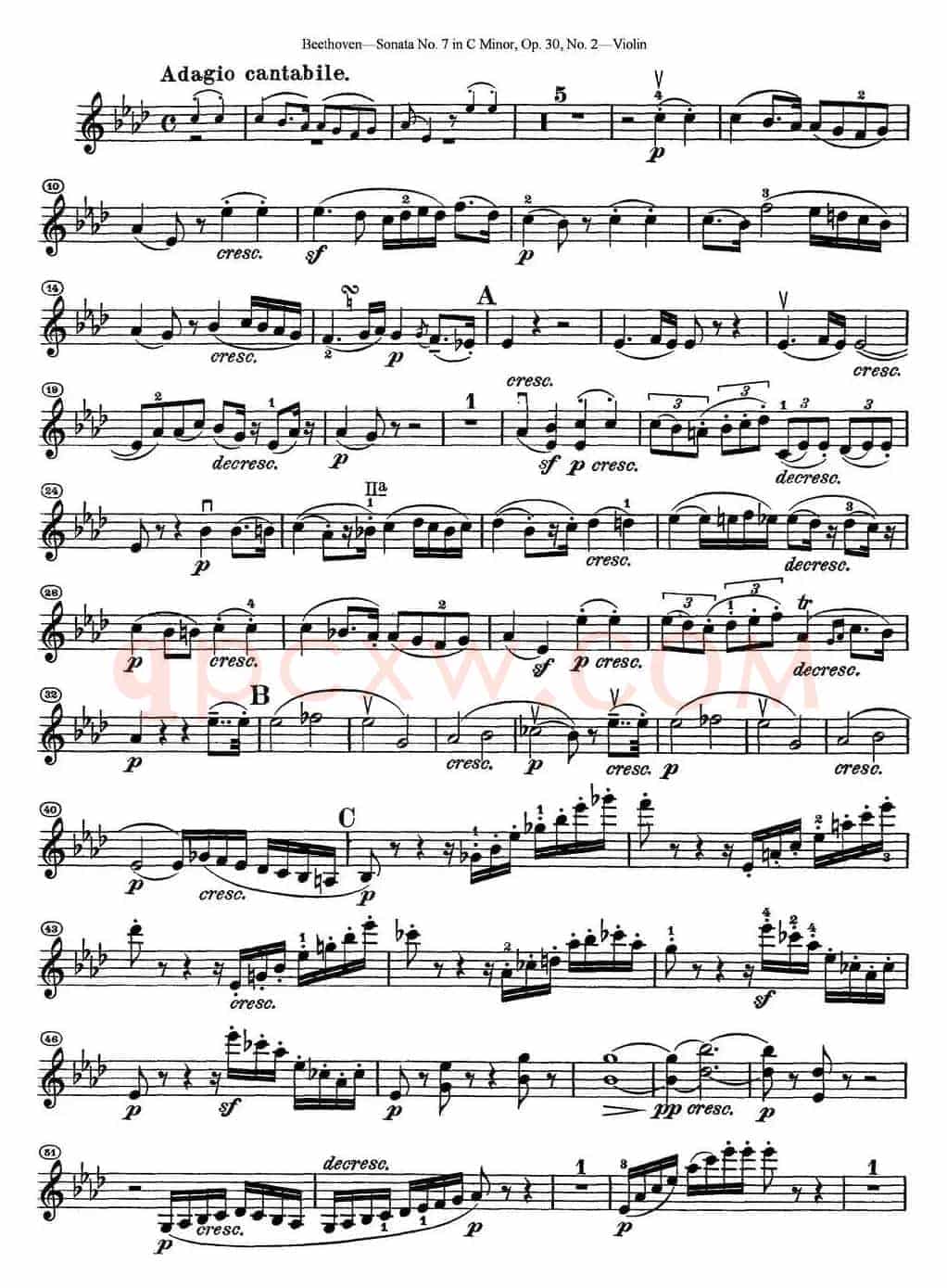 Violin Sonata No.7 in C Minor Op.30 No.2