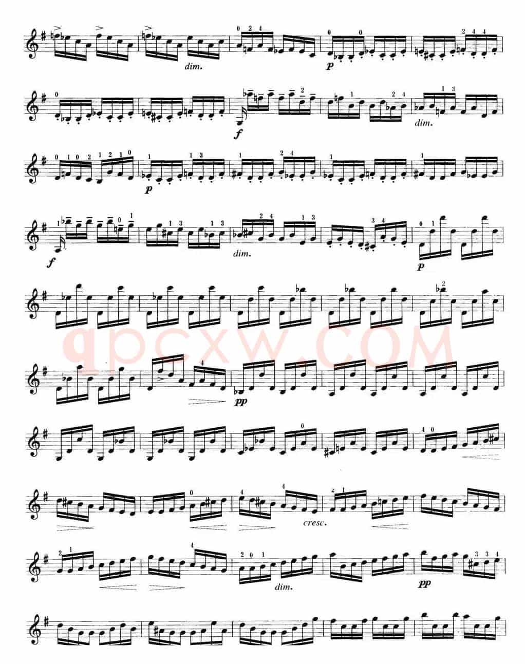 小提琴考级第八级：外国乐曲（7首）