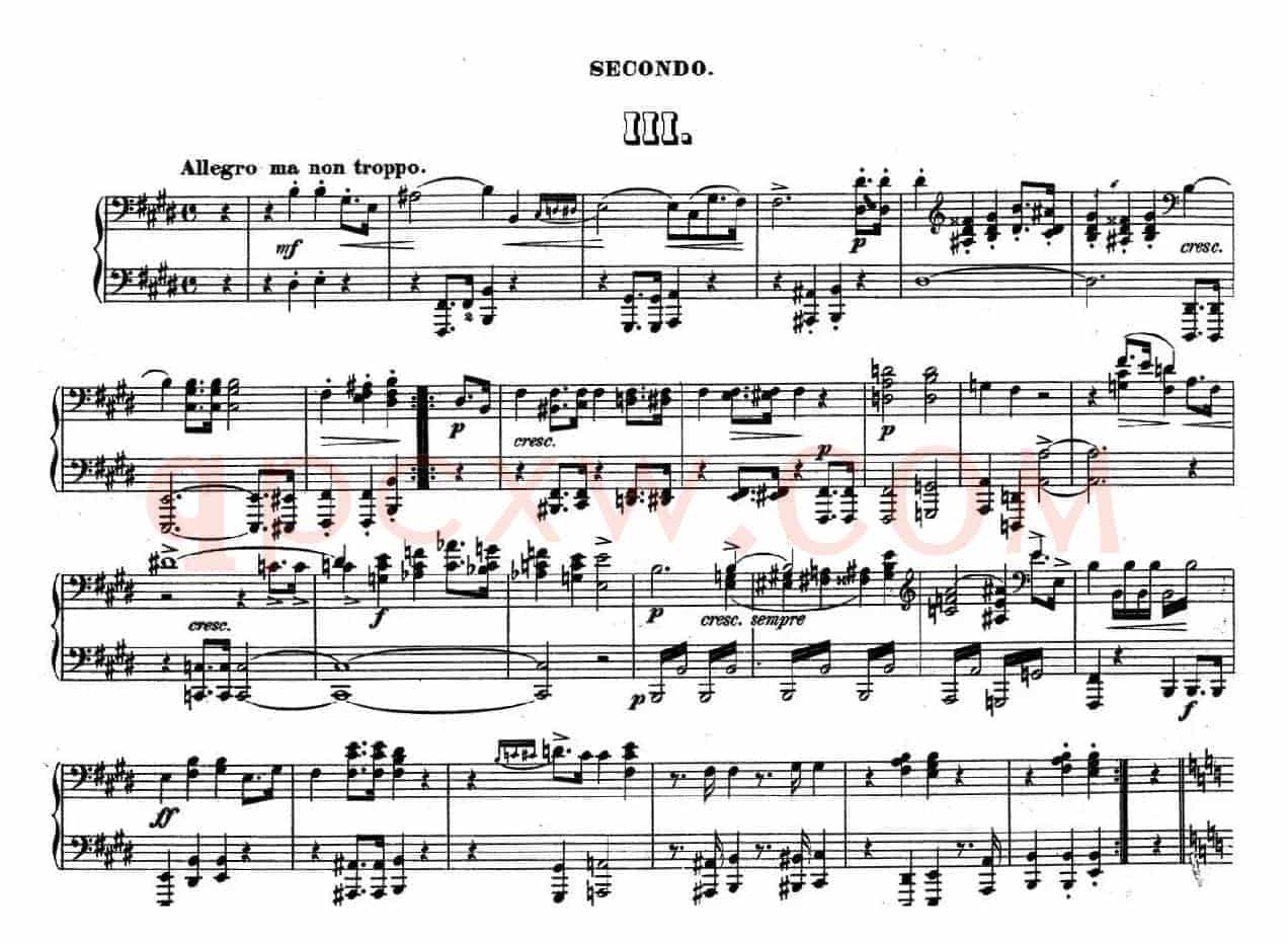 Zwolf Original-Compositionen fur Pianoforte zu 4 Handen Op.57(12首四手联弹小品·3)