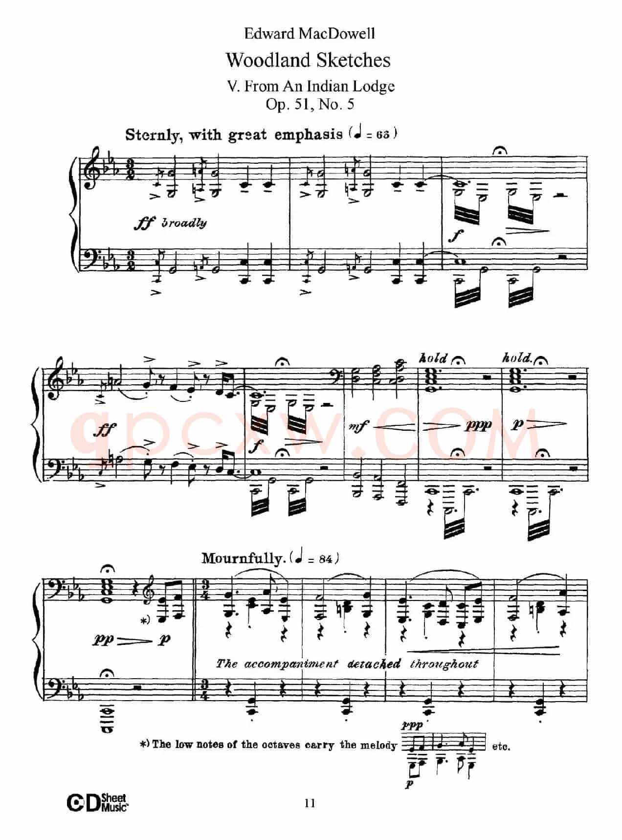 Woodland Sketches Op.51(森林素描·5)