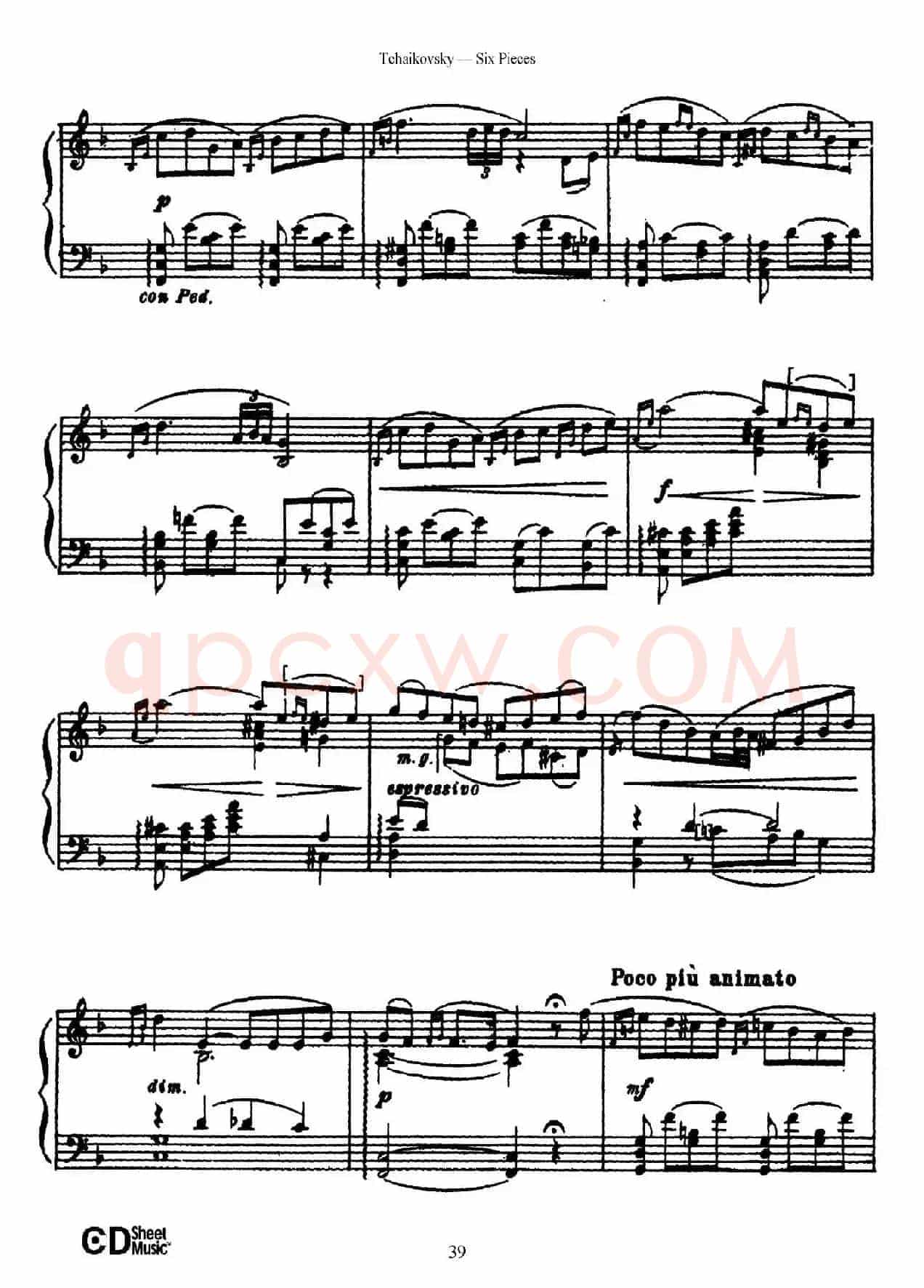 Six Pieces Op.51（6首小品·5）