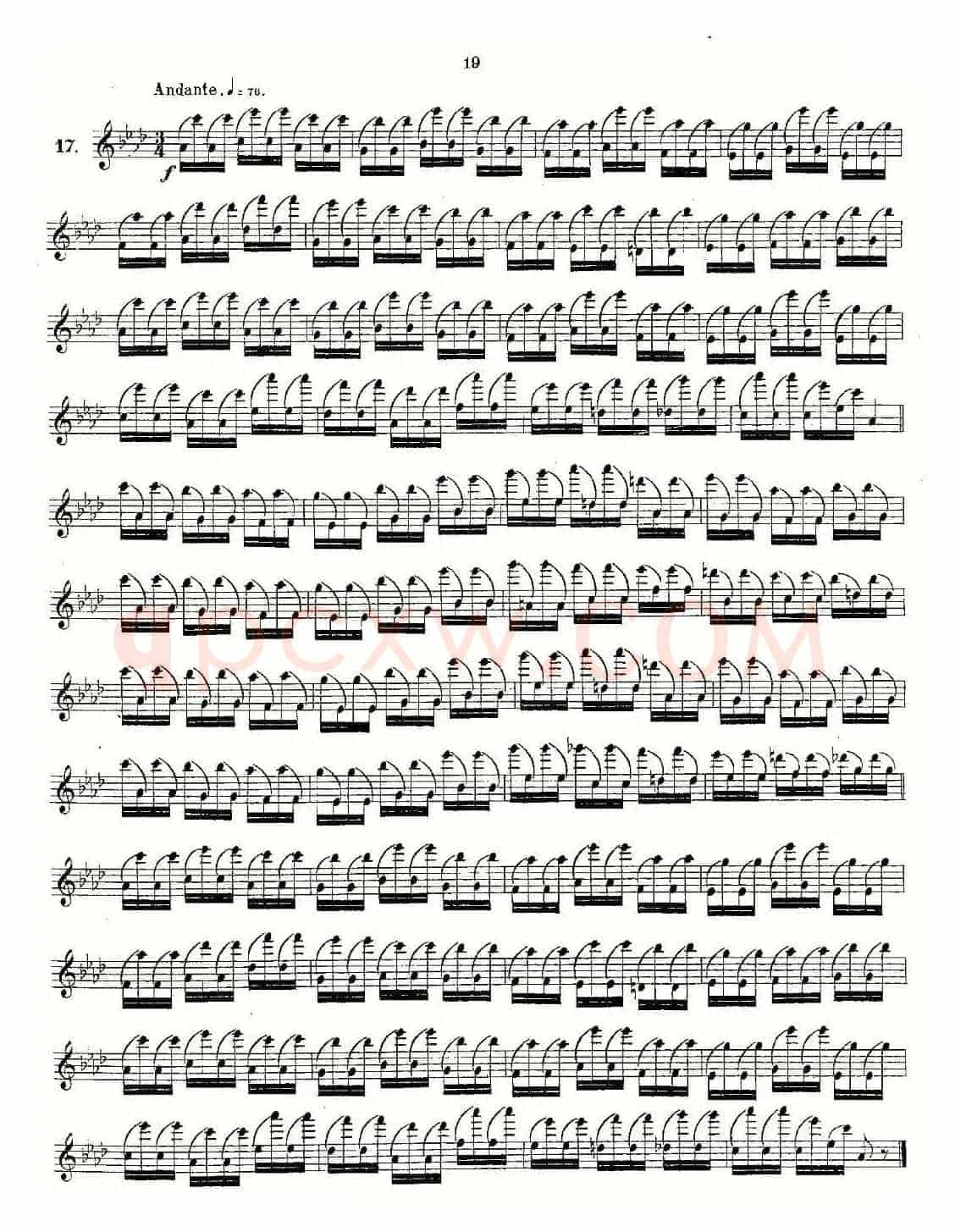 Andersen etude op30 之13—24（练习曲作品30号）